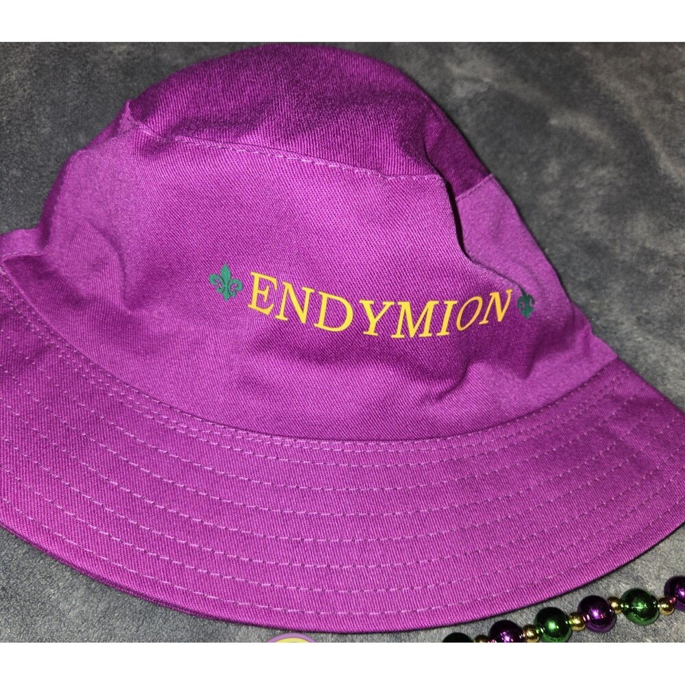 Krewe Of Endymion Purple Bucket Hat Mardi Gras New Orleans 2026